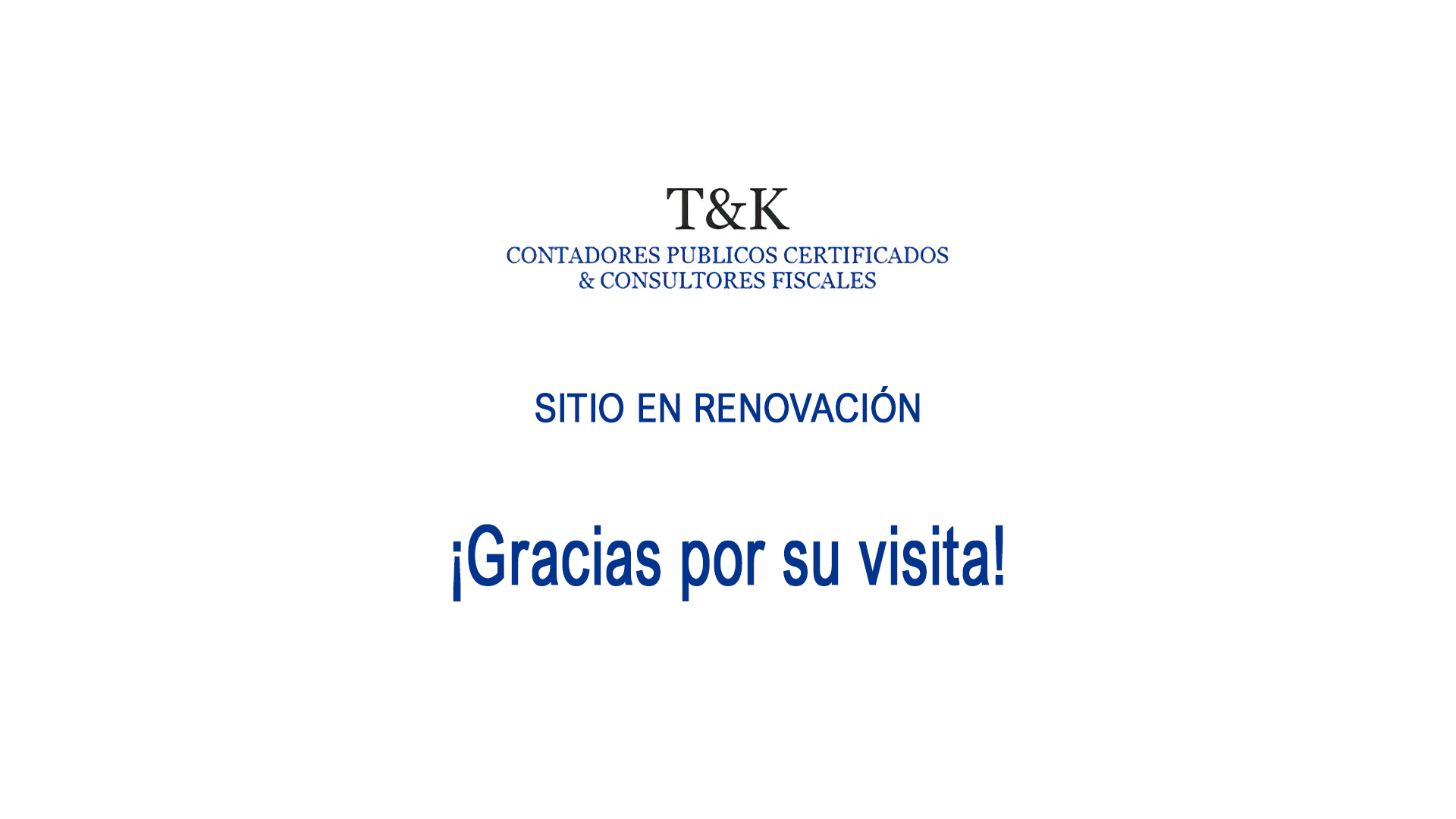 SITIO EN RENOVACIÓN ¡Gracias por su visita!